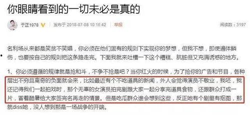 于正长文爆料演艺圈内幕,于正长文揭露不为人知的幕后真相  第2张